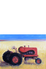 Prairie Landscape With Tractor